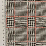Black Houndstooth Jacquard, Poly-Viscose