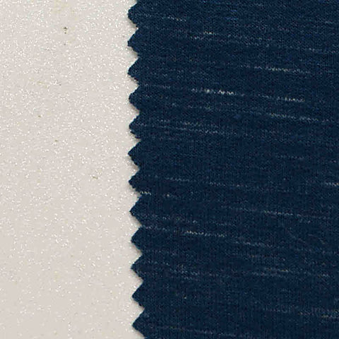 Dark Blue Marl French Terry, Viscose, 300 gsm