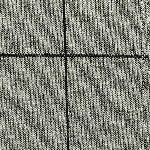 Black Check Interlock Knit, Polyester