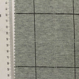 Black Check Interlock Knit, Polyester