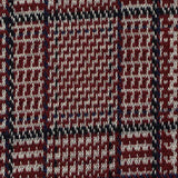Burgundy Plaid Knit, Poly-Viscose — texture