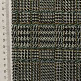Black Houndstooth Jacquard, Poly-Viscose