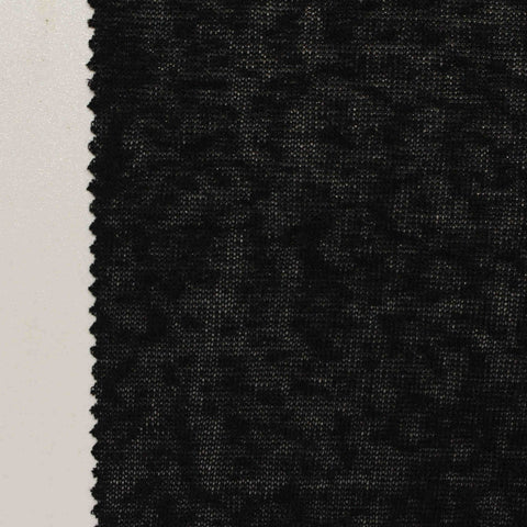 Black Abstract Jersey Knit, Poly-Viscose, 200 gsm