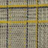 Grey Plaid Knit, Poly-Viscose — texture