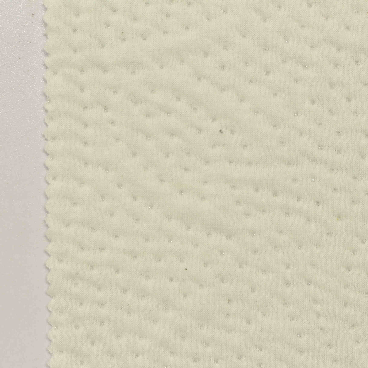 Cream Dot Jacquard, Poly-Cotton