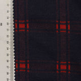 Navy Plaid Jacquard, Poly-Viscose