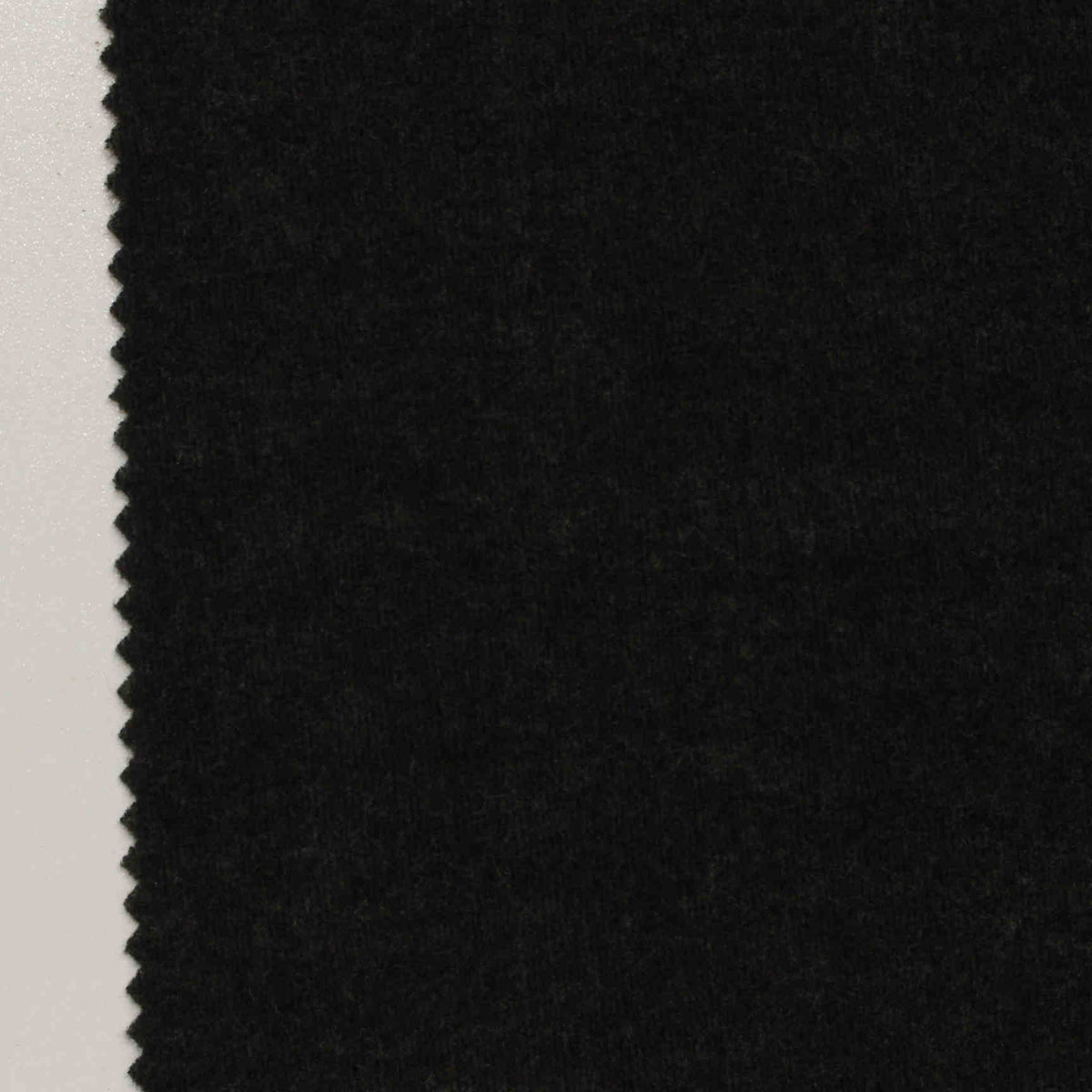 Polyester Stretch Rib Knit Fabric, 300 gsm, 160 cm — Black
