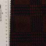 Dark Red Plaid Jacquard, Polyester