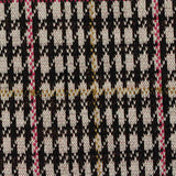 Black Houndstooth Jacquard, Polyester — texture