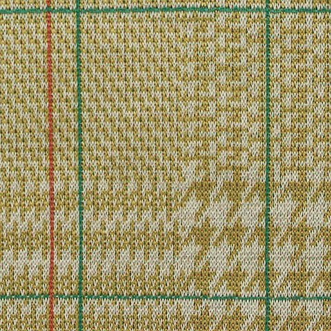 Yellow Houndstooth Jacquard, Polyester