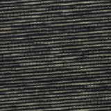 Black Horizontal-Stripe Interlock Knit, Poly-Cotton