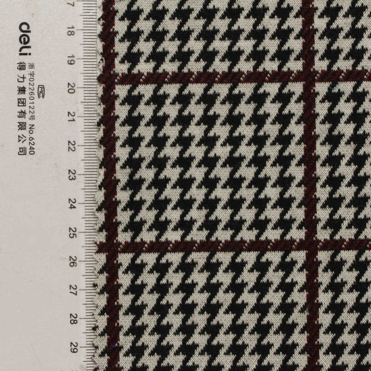 Black Houndstooth Knit