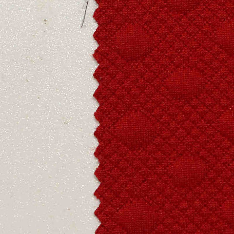 Red Diamond Jacquard, Polyester, 320 gsm