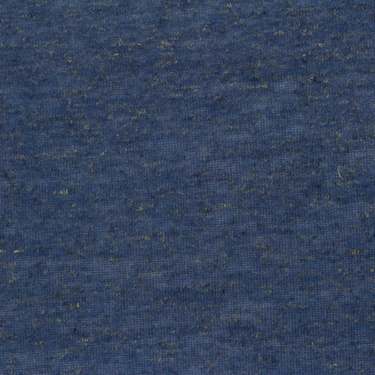 Blue Marl Jersey Knit, Poly-Linen, 135 gsm