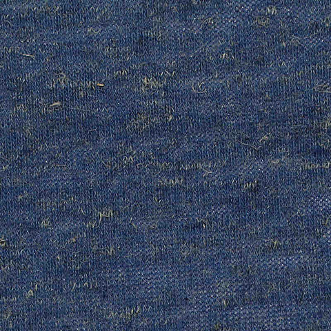 Blue Marl Jersey Knit, Poly-Linen, 135 gsm