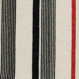 Black Vertical-Stripe Knit, Polyester — texture