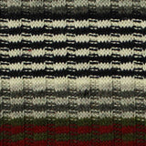Red Horizontal-Stripe Rib Knit, Poly-Viscose — texture
