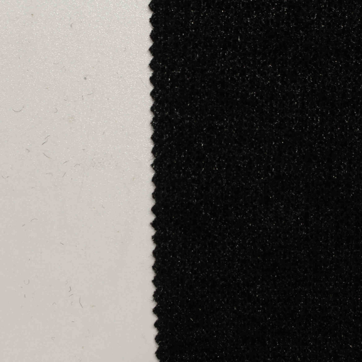 100% Polyester Rib Knit Fabric, 380 gsm, 150 cm — Black