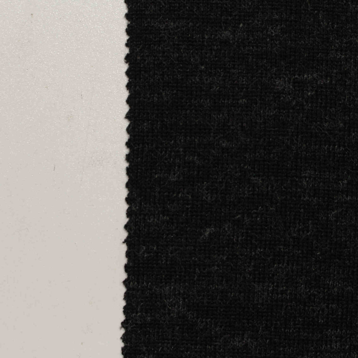 Black Marl Linen-Look, Polyester, 215 gsm