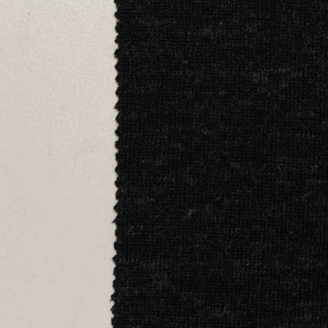 Black Marl Linen-Look, Polyester, 215 gsm