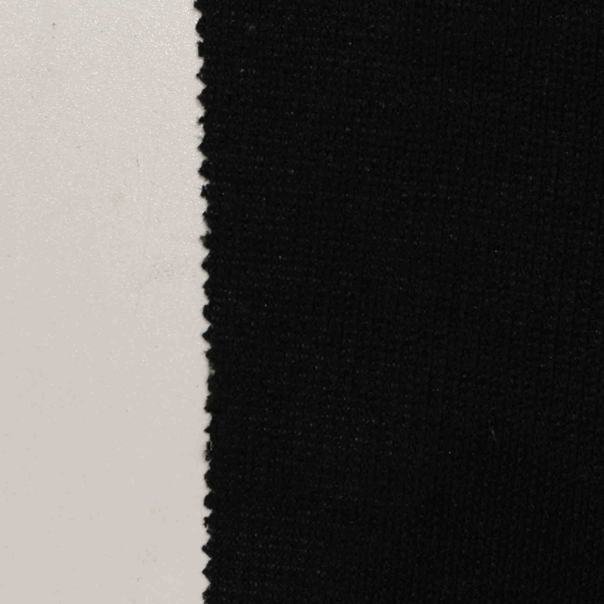 Polyester Stretch Piqué Knit Fabric, 170 gsm, 160 cm — Black