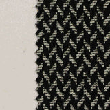 Black Houndstooth Jacquard, Poly-Viscose — texture