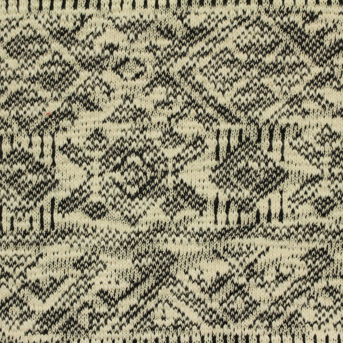 Black Abstract Jacquard, Cotton-Poly, 300 gsm