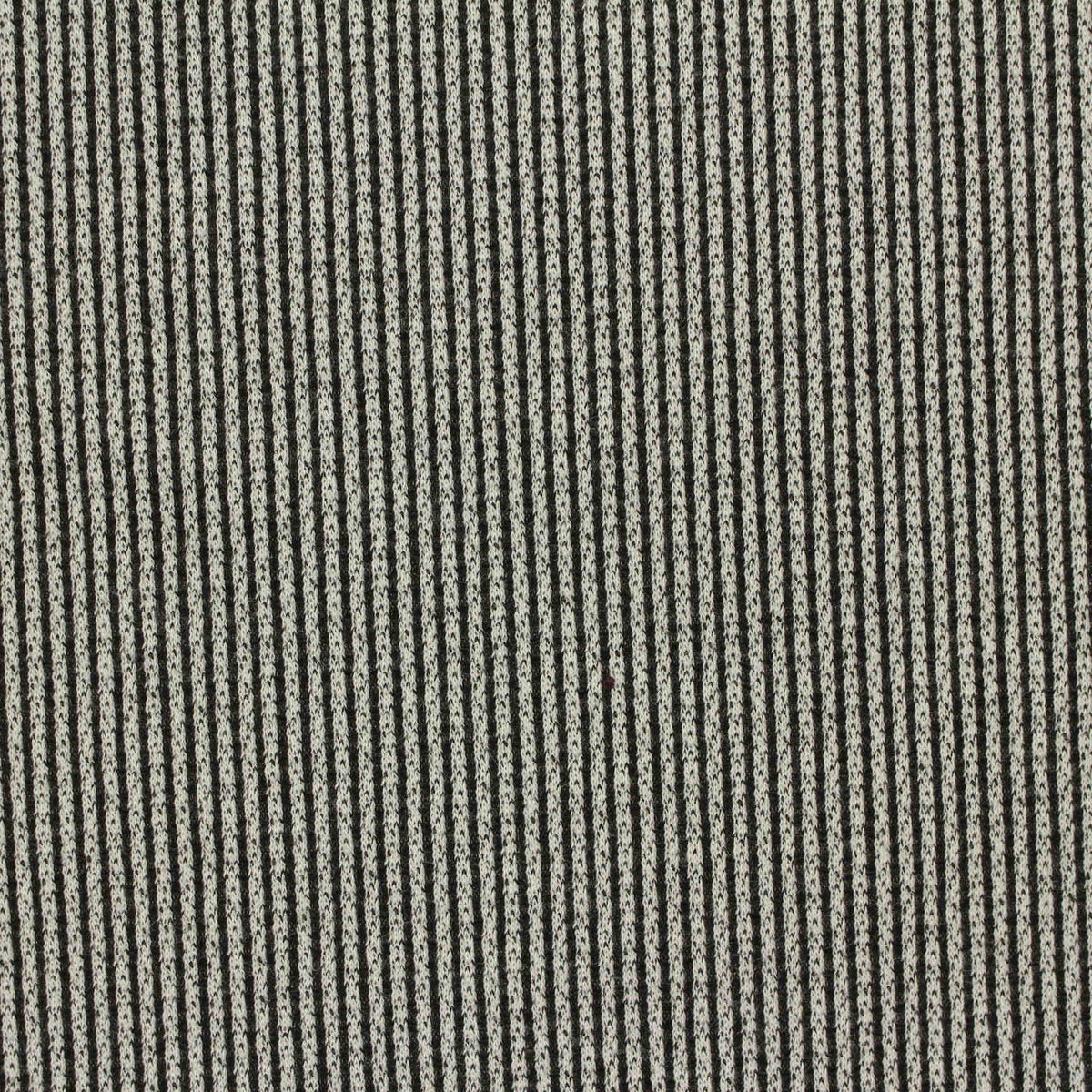 Black Vertical-Stripe Jersey Knit, Polyester, 150 gsm