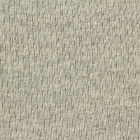 Brushed Viscose Polyester Stretch Rib Knit Fabric, 230 gsm, 123 cm — Khaki, ref EF-210443