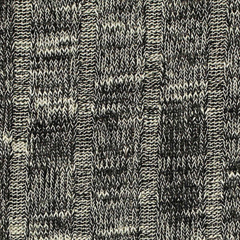 Grey Marl Rib Knit, Viscose-Poly, 215 gsm