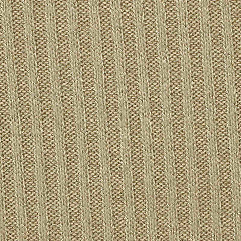 Brushed Viscose Polyester Stretch Rib Knit Fabric, 230 gsm, 123 cm — Beige