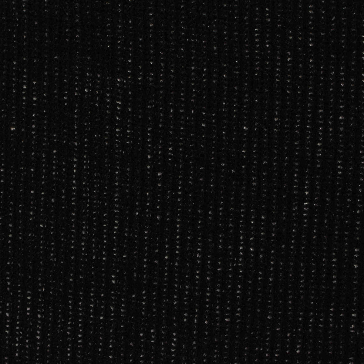 Black Marl Rib Knit, Poly-Viscose, 240 gsm, 170 cm