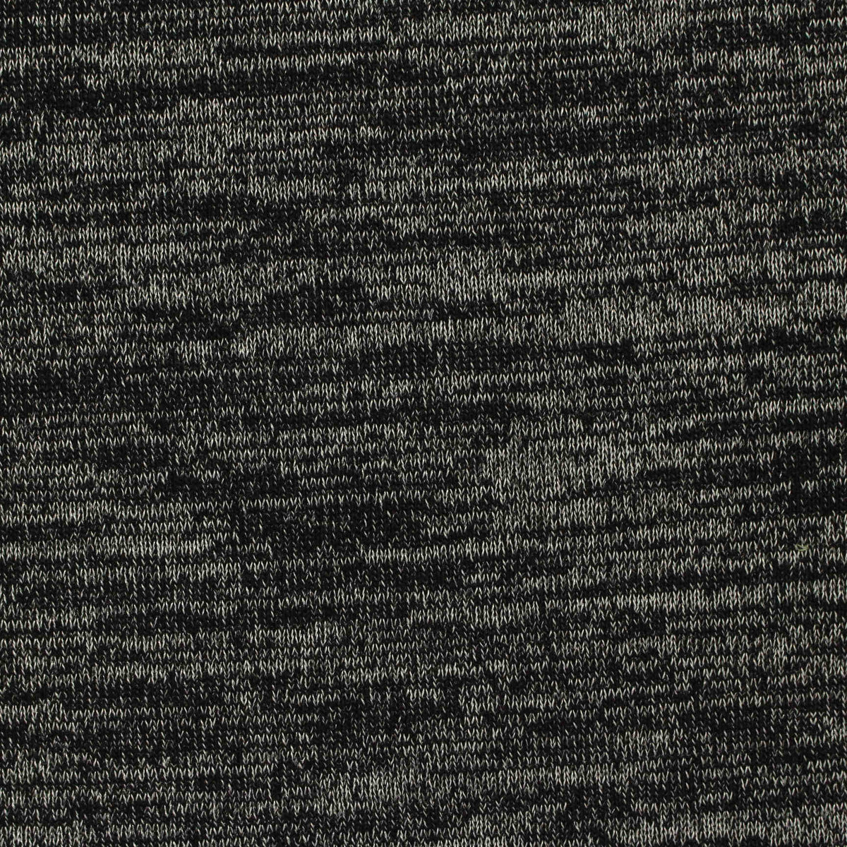 Black Marl Jersey Knit, Poly-Viscose, 210 gsm