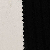 Brushed Polyester Viscose Stretch Rib Knit Fabric, 210 gsm, 145 cm — Black — texture