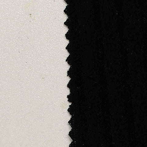 Brushed Polyester Viscose Stretch Rib Knit Fabric, 210 gsm, 145 cm — Black