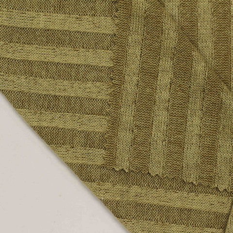 Viscose Polyester Stretch Rib Knit Fabric, 210 gsm, 158 cm — Brown