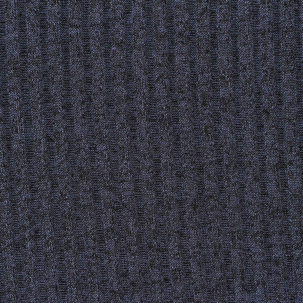 Jacquard Polyester Stretch Rib Knit Fabric, 160 gsm, 125 cm — Navy