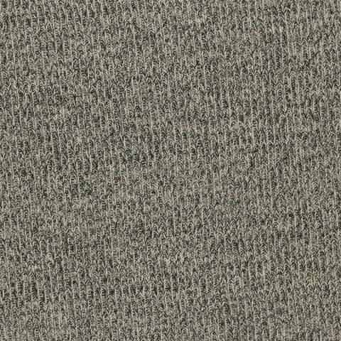 Dark Grey Marl Rib Knit, Viscose-Poly, 185 gsm