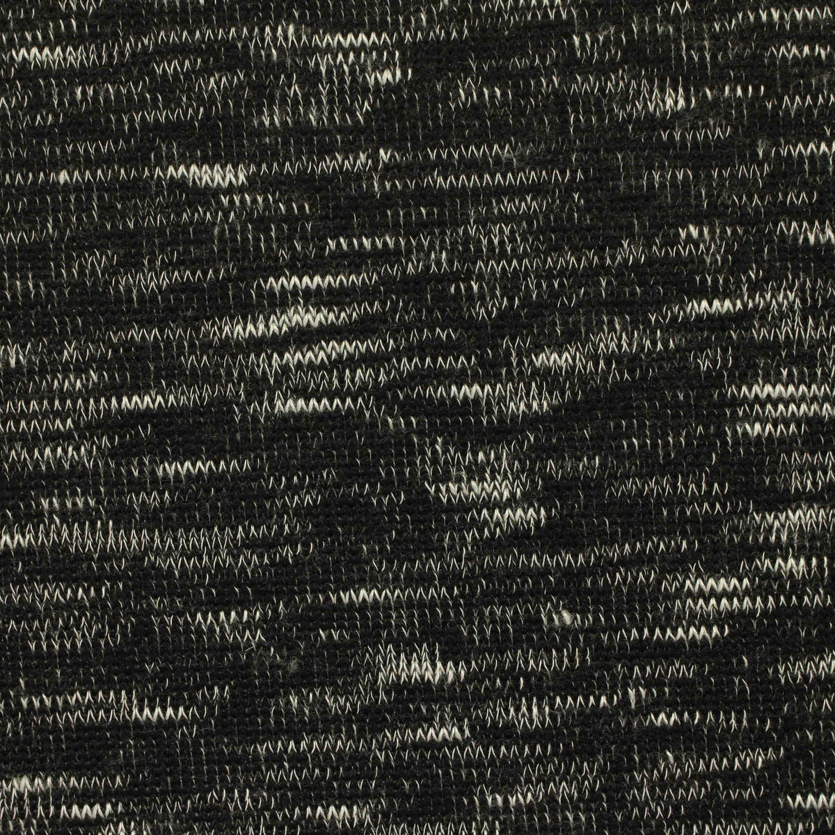 Black Marl Chunky Knit, Poly-Viscose, 220 gsm, 175 cm