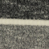 Off-White Horizontal-Stripe Rib Knit, Poly-Viscose — texture