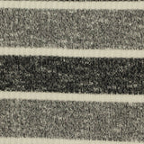 Off-White Horizontal-Stripe Rib Knit, Poly-Viscose