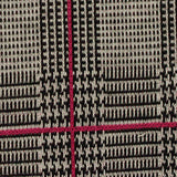 Black Plaid Jacquard, Polyester — texture