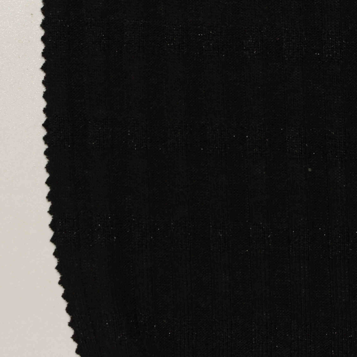 Rib Knit Fabric, 234 gsm, 148 cm — Black