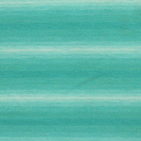 Teal Stripe Jersey Knit, Poly-Viscose