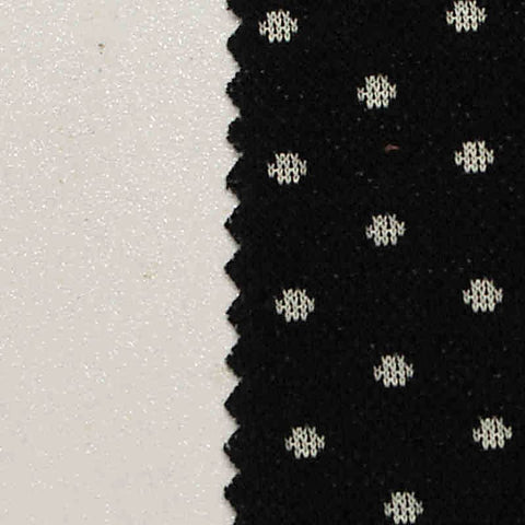 White Dots Jacquard, Cotton-Poly, 270 gsm