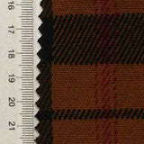 Brown Plaid Jacquard, Polyester — texture