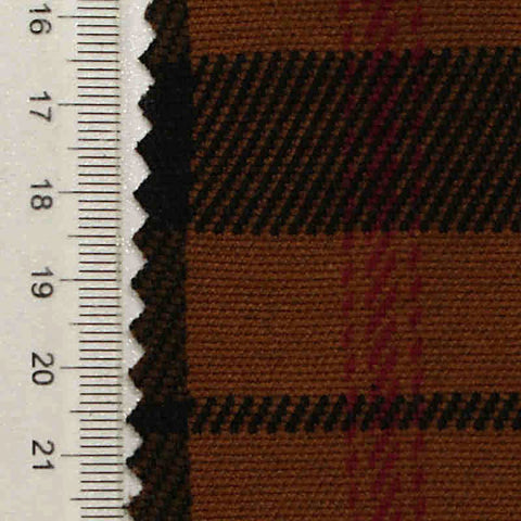 Brown Plaid Jacquard, Polyester