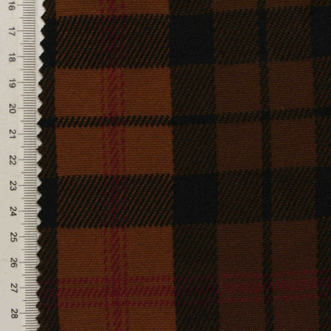 Brown Plaid Jacquard, Polyester