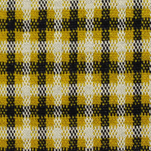 Black Check Interlock Knit, Poly-Viscose, 290 gsm