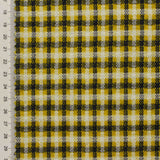 Black Check Interlock Knit, Poly-Viscose